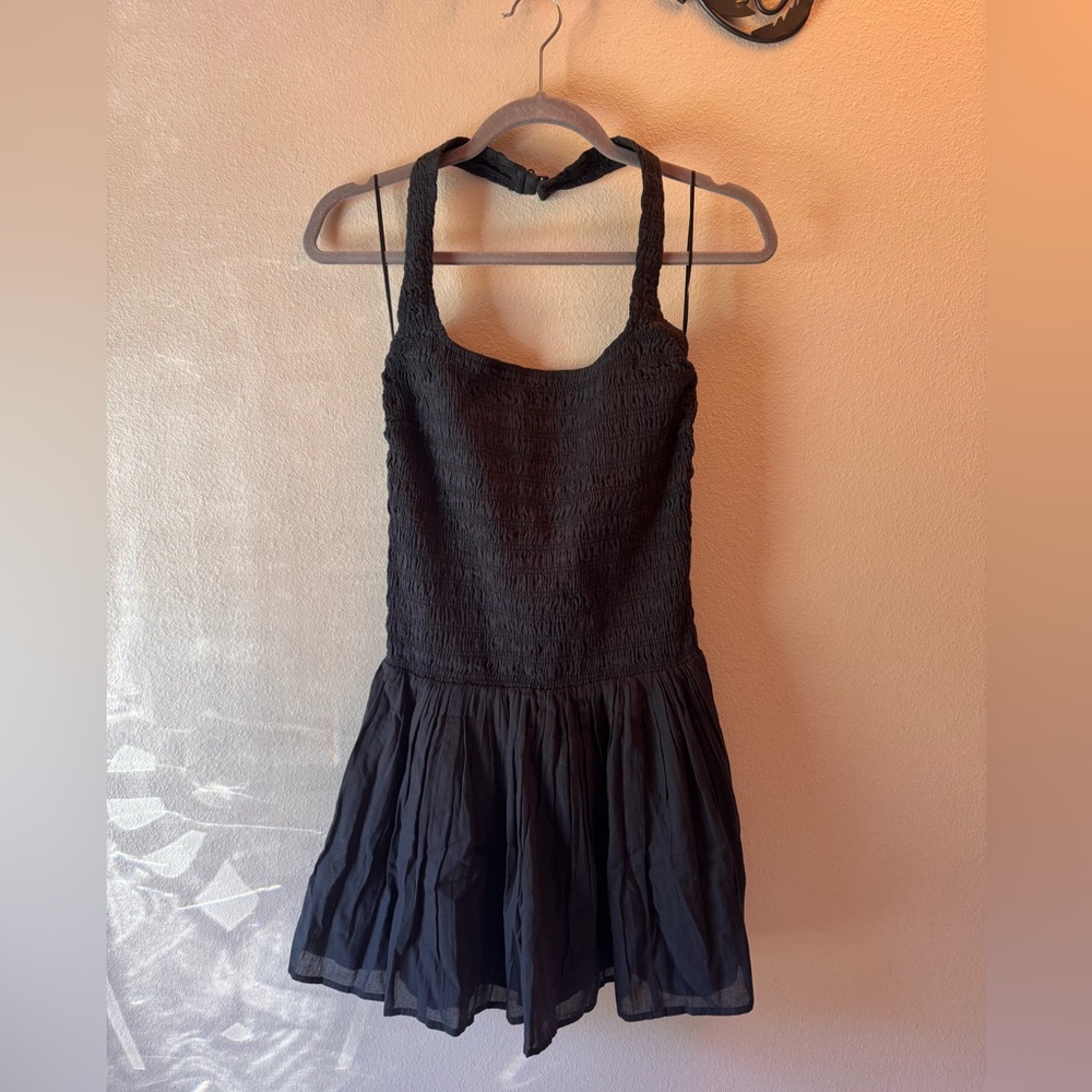 Abercrombie Drop-Waist Smocked Mini Dress: Size M